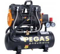 Малошумный безмасляный компрессор Pegas pneumatic PG-602 профессиональная серия 6619