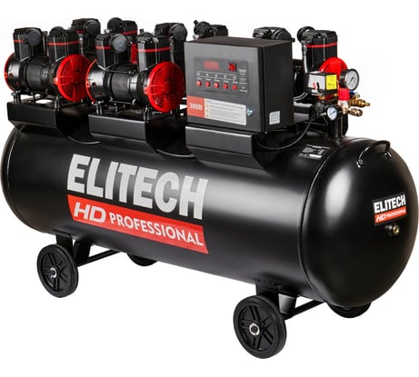Безмасляный малошумный компрессор Elitech ACF 1500-300S HD 206468