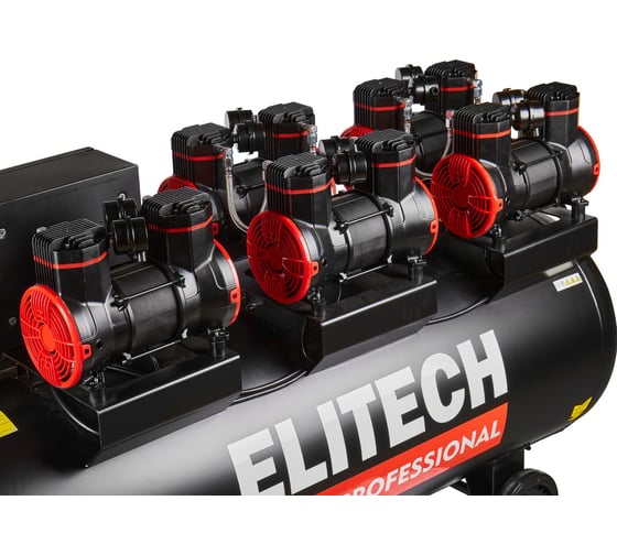 Безмасляный малошумный компрессор Elitech ACF 1500-300S HD 206468