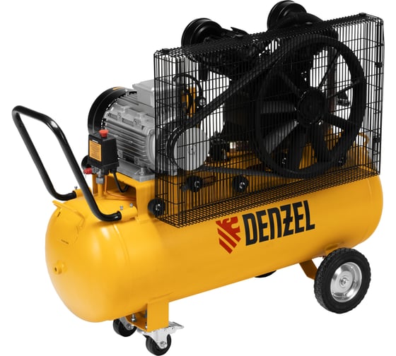 Компрессор воздушный ременной привод Denzel BCV 4000-T/100, 4.0 кВт, 100 литров, 690 л/мин 58117