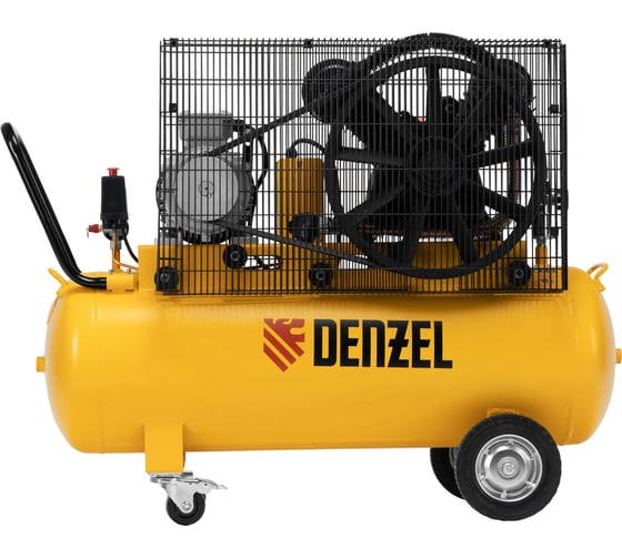 Компрессор воздушный ременной привод Denzel BCV 4000-T/100, 4.0 кВт, 100 литров, 690 л/мин 58117
