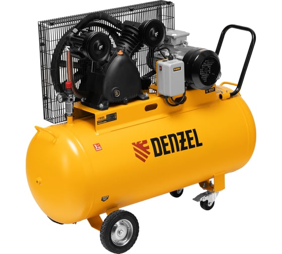 Компрессор воздушный ременной привод Denzel BCV 4000-T/200, 4.0 кВт, 200 литров, 690 л/мин 58120