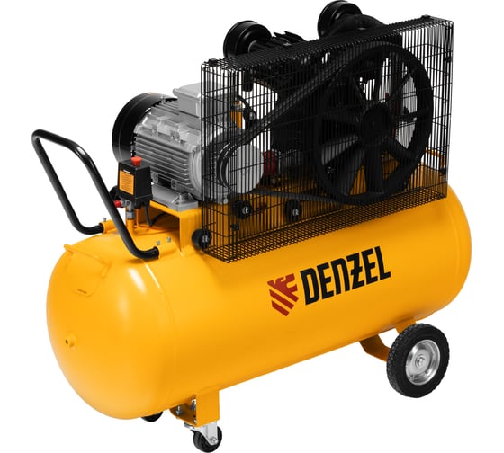 Компрессор воздушный ременной привод Denzel BCV 5500-T/200, 5.5 кВт, 200 литров, 850 л/мин 58122