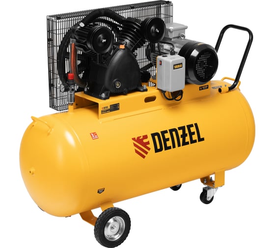 Компрессор воздушный ременной привод Denzel BCV 5500-T/270, 5.5 кВт, 270 литров, 850 л/мин 58125
