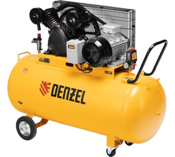 Компрессор воздушный ременной привод Denzel BCV 5500-T/270, 5.5 кВт, 270 литров, 850 л/мин 58125