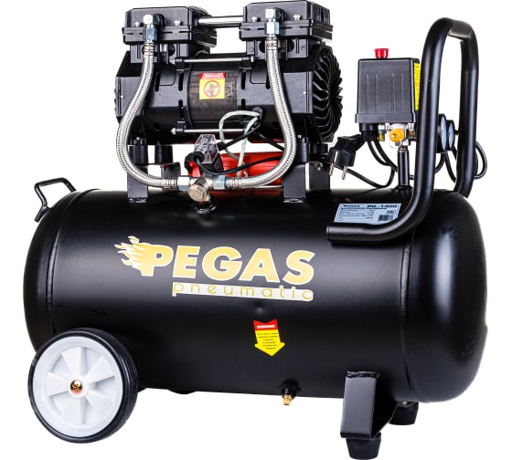 Малошумный безмасляный компрессор Pegas pneumatic PG-1400 проф. серия 6622 1