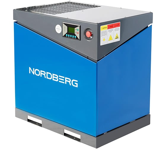 Компрессор винтовой NORDBERG 7.5 кВт, 10 бар, 900 л/мин, без ресивера NCA10 ЦБ-0009275