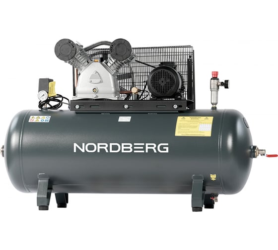 Компрессор поршневой с ременной передачей NORDBERG 380В, ресивер 270 л, 690 л/мин NCP300/690