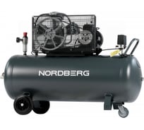 Компрессор поршневой с ременной передачей NORDBERG 380В, ресивер 200 л, 580 л/мин NCP200/580