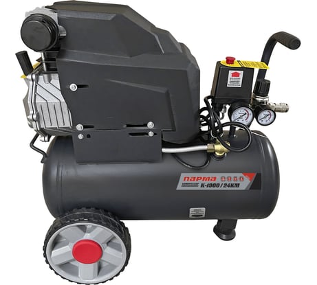 Компрессор Парма K-1900/24КМ (масл. коакс., 1800Вт, 24л, 276л/мин, 10 Бар, вых. 2шт/рапид) 02.014.00011