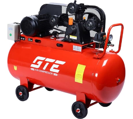 Компрессор поршневой с ременным приводом GTE, 380 В, ресивер 200 л, 400 л/мин, GTE-MR4200400A 224063