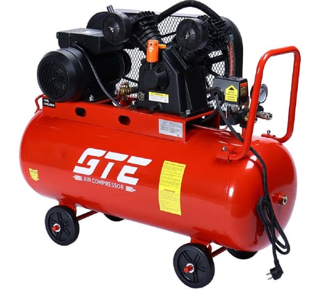 Компрессор поршневой с ременным приводом GTE, 220 В, ресивер 100 л, 300 л/мин, GTE-MR4100300B 255639