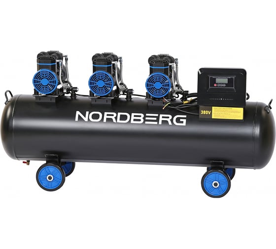 Компрессор безмасляный NORDBERG 380 В, ресивер 170 л, 750 л/мин NCEO170/750 1