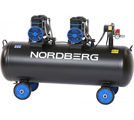 Компрессор безмасляный NORDBERG  220 В, ресивер 135 л, 500 л/мин NCEO135/500