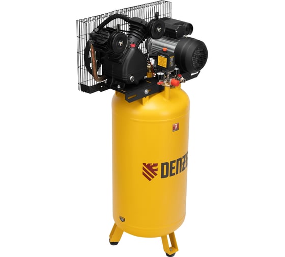 Воздушный компрессор с ременным приводом DENZEL BCV2200/100V, 2,3 кВт, 100 литров, 440 л/мин 58112