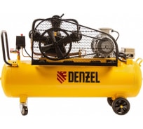Воздушный компрессор с ременным приводом DENZEL BCW3000-T/100, 3,0 кВт, 100 литров, 520 л/мин 58118