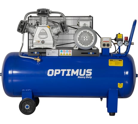 Компрессор поршневой OPTIMUS 580л/мин, 3кВт, 380В, ресивер 150л OPT-301558