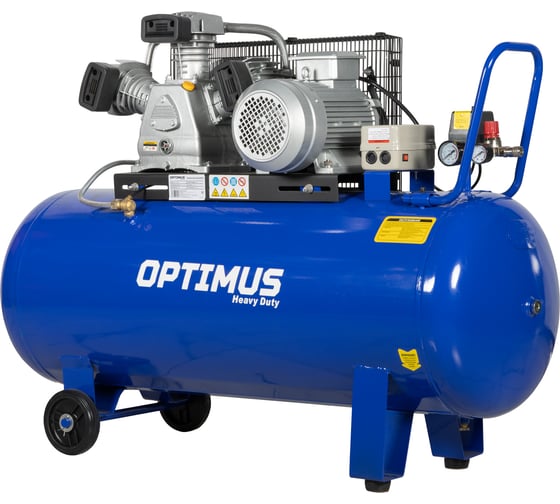 Компрессор поршневой Optimus, 580л/мин, 3.0кВт, 380в, ресивер 200л OPT-302058