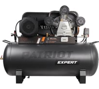 Компрессор Patriot KRX 950 L270 D, поршневой, ременной, масляный, 950 л/мин, 270 л, 10 бар, 5.5 кВт, 400 В 545302355