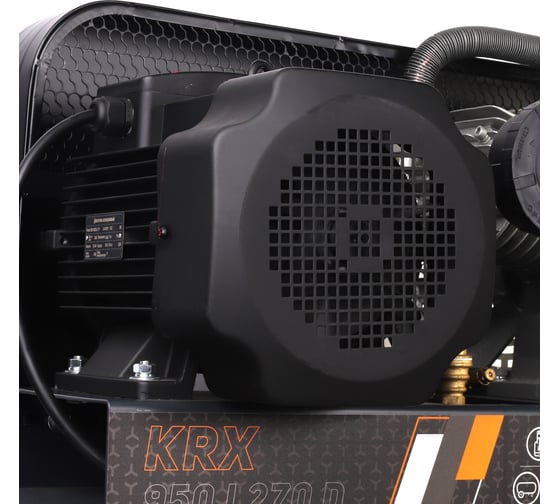 Компрессор Patriot KRX 950 L270 D, поршневой, ременной, масляный, 950 л/мин, 270 л, 10 бар, 5.5 кВт, 400 В 545302355