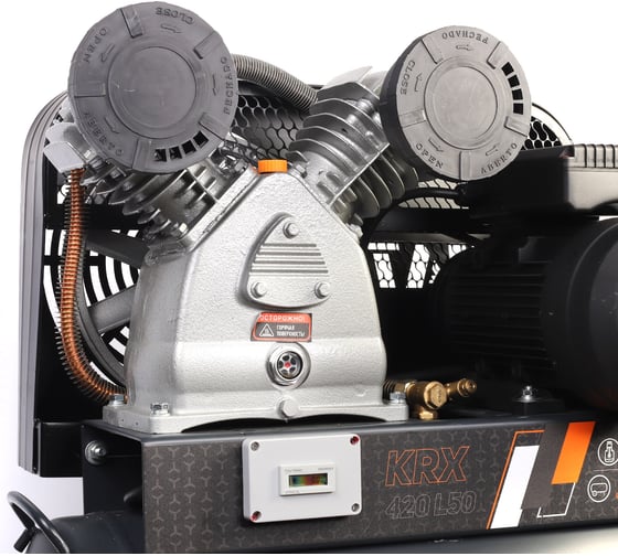 Компрессор Patriot KRX 420 L50, поршневой, ременной, масляный, 420 л/мин, 50 л, 10 бар, 2.2 кВт, 230 В 545302310
