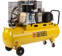 Воздушный компрессор Denzel BCI4000-T/100 ременной привод, 4,0 кВт, 100 литров, 690 л/мин 58123