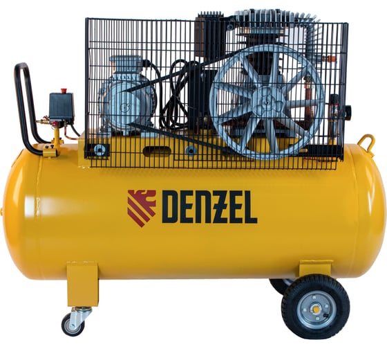 Воздушный компрессор Denzel BCI4000-T/200, ременной привод 4,0 кВт, 200 литров, 690 л/мин 58124