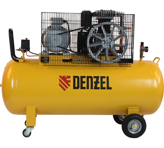 Воздушный компрессор Denzel BCI5500-T/270 ременной привод, 5,5 кВт, 270 литров, 850 л/мин 58129