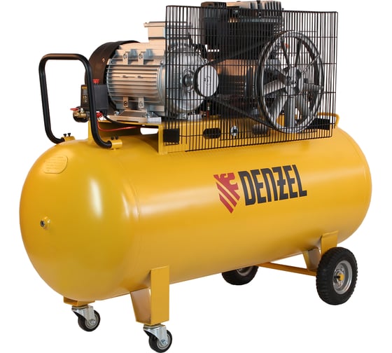 Воздушный компрессор Denzel BCI5500-T/270 ременной привод, 5,5 кВт, 270 литров, 850 л/мин 58129
