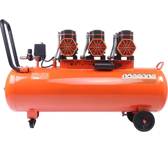 Компрессор поршневой безмасляный Patriot KDS 580 F100 (580 л/мин, 2.85 кВт, 8 бар, 100 л, 2800 об/мин, быстросъем + елочка) 526302499