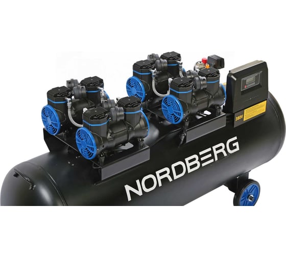 Компрессор безмасляный NORDBERG 380 В, ресивер 300 л, 1000 л/мин NCEO300/1000