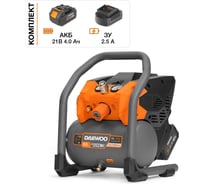 Компрессор аккумуляторный безмасляный DAEWOO DAC 80S Li SET