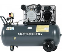 Компрессор поршневой NORDBERG с ременной передачей 220В, ресив. 50л, 420л/мин NCP50/420A