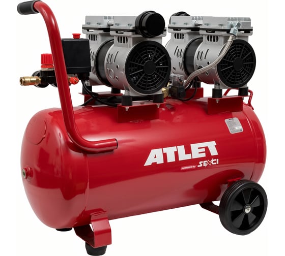 Поршневой безмасляный компрессор ATLET (50 л, 8 бар, 80 л/мин) SC-OF50L