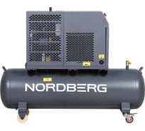 Компрессор винтовой NORDBERG 4 кВт, 10 бар, 450 л/мин, ресивер 180 л, IP54 NCF5R