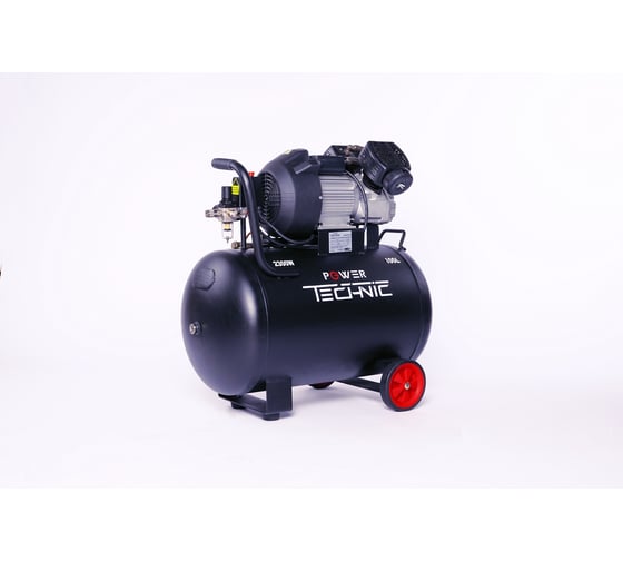 Компрессор POWER TECHNIC коаксиальный, 220В, 2300Вт, 440 л/мин, ресивер 100 л ACD440/100