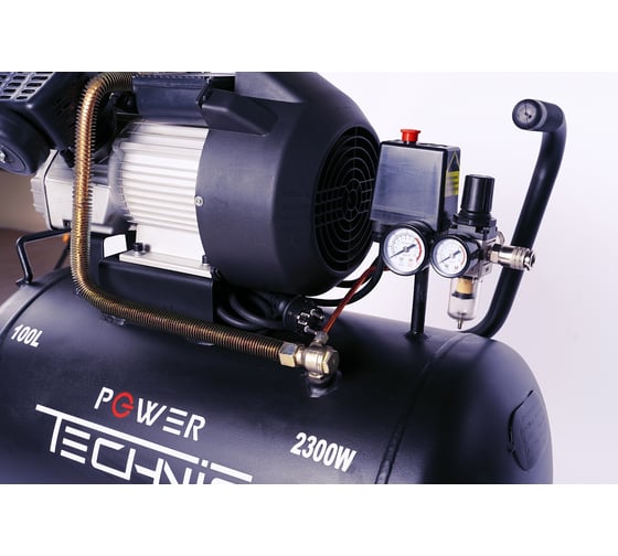 Компрессор POWER TECHNIC коаксиальный, 220В, 2300Вт, 440 л/мин, ресивер 100 л ACD440/100