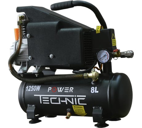 Компрессор POWER TECHNIC коаксиальный, 220В, 1250Вт, 170 л/мин, ресивер 8 л ACD170/008