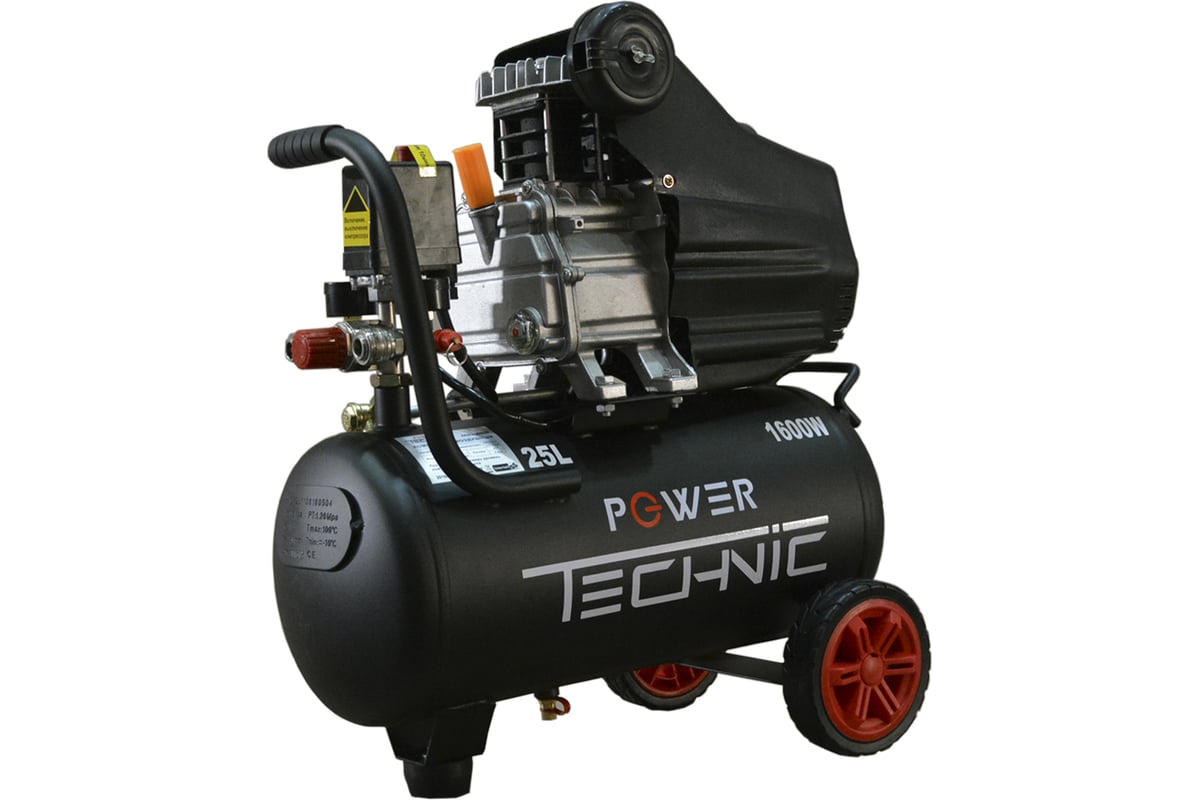 Компрессор POWER TECHNIC коаксиальный, 220В, 1600Вт, 240 л/мин, ресивер 25  л ACD240/025