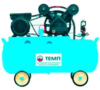 Компрессор ТЕМП 100л ресивер, 330 л/м, 10бар, 380В, 2,9кВт TC100LA330