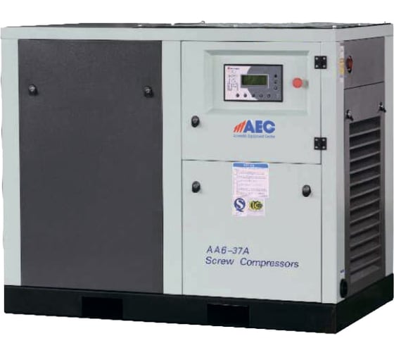 Винтовой компрессор AEC 10 бар, асинхронный двигатель, с прямым приводом AA6-37A-10