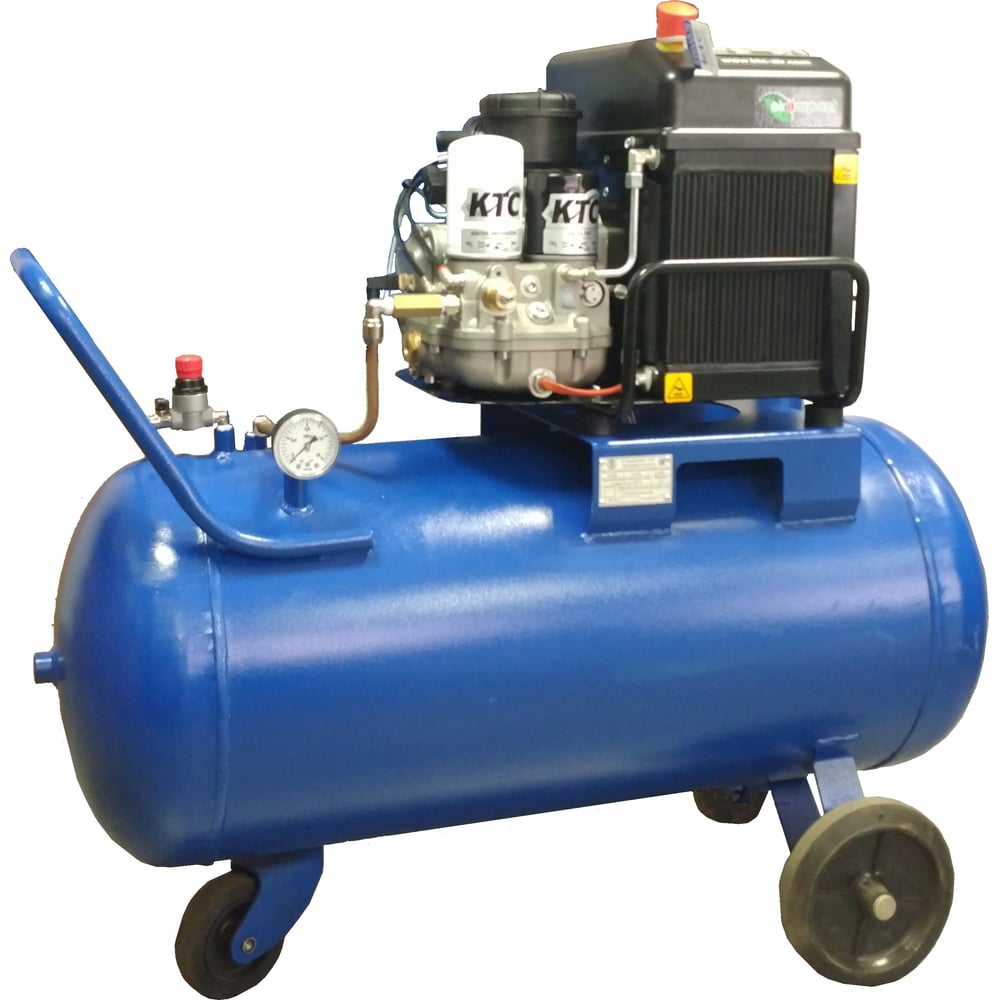 Винтовой компрессор на горизонтальном ресивере KTC 120 л., 240 л/мин ...