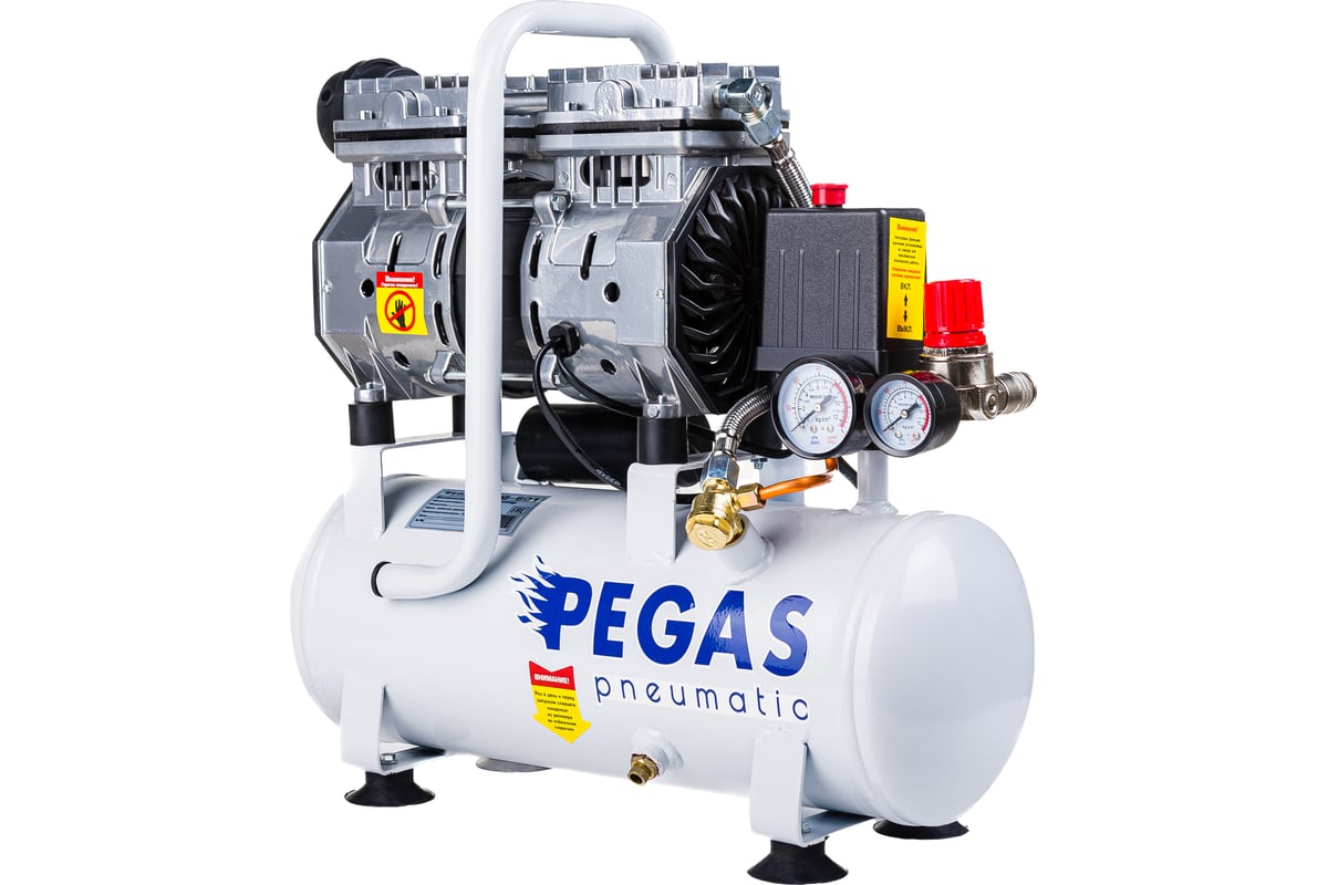 Pegas pneumatic малошумный компрессор PG-601 безмасляный 6615