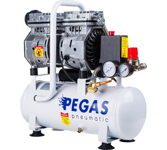 Малошумный компрессор Pegas pneumatic PG-601 безмасляный 6615 1