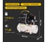 Компрессор воздушный безмасляный KRANZ KR-850/10, 850 Вт, 140 л/мин, 10 л KR-16-1161 5