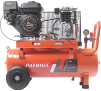 Компрессор бензиновый Patriot KGA 360 L50 - 360 л/мин, 10 бар, 50 л, 7 лс, быстросъем и «елочка» с вентилем 525102405
