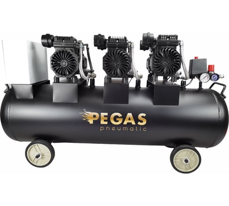 Малошумный компрессор Pegas pneumatic PG-4200 120л, 460 л/мин, 4.2квт безмасляный 6623