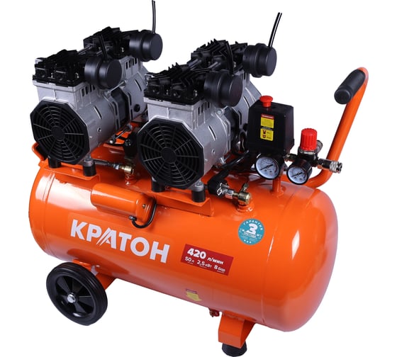 Компрессор с прямой передачей Кратон безмасляный AC-420-50-OFHS 3 01 01 056