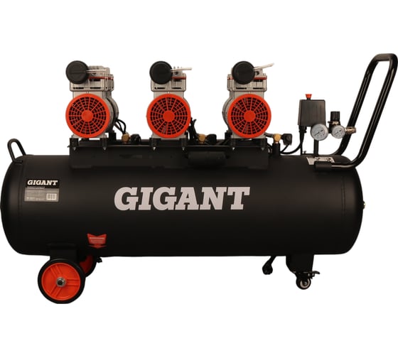 Безмасляный малошумный компрессор Gigant GSWK-100/440