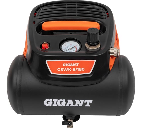 Безмасляный малошумный компрессор Gigant GSWK-6/180 1